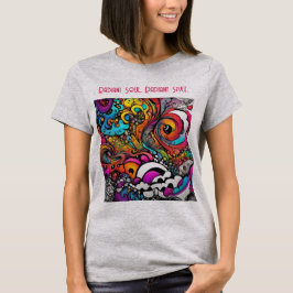 Abstracte Kleurrijke Graffiti Pattern Splash Art T-shirt