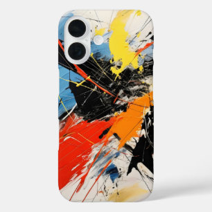Abstracte Kleurrijke Kunst iPhone 16 Hoesje