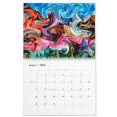 Abstracte kleurrijke kunst door Shelli Fitzpatrick Kalender (Mar 2026)