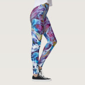 Abstracte kleurrijke kunst Leggings (Rechts)