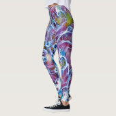 Abstracte kleurrijke kunst Leggings (Links)