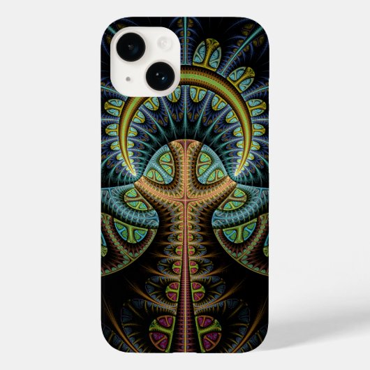 Abstracte kleurrijke levensboom Case-Mate iPhone case (Achterkant)