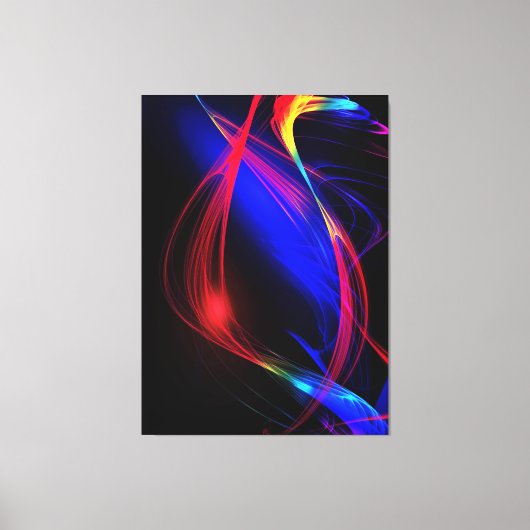Abstracte Kleurrijke Lichten Canvas Print (Voorkant)