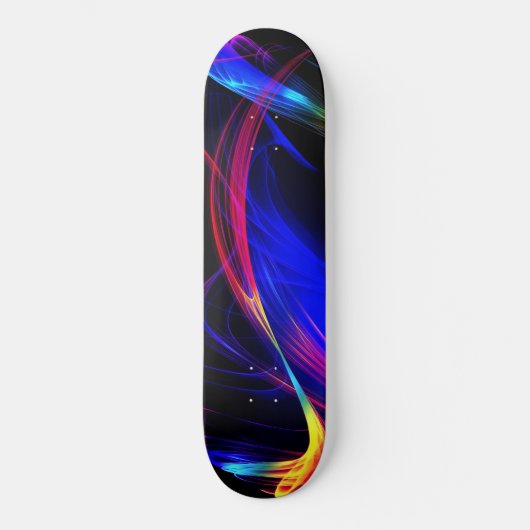 Abstracte kleurrijke lichten - skateboard (Voorkant)
