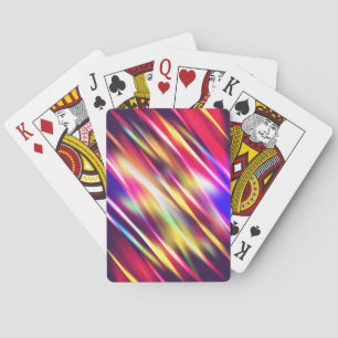 Abstracte kleurrijke lijnen pokerkaarten