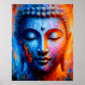 Abstracte kleurrijke moderne kunst | Boeddhaschild Poster