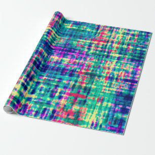 Abstracte kleurrijke moderne tie kleurstof patroon cadeaupapier