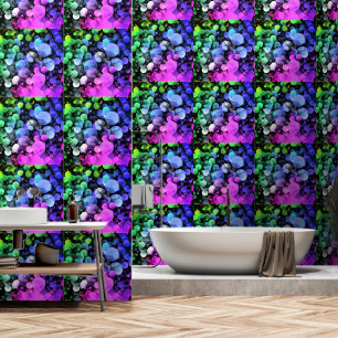 Abstracte kleurrijke neon art kleuren behang