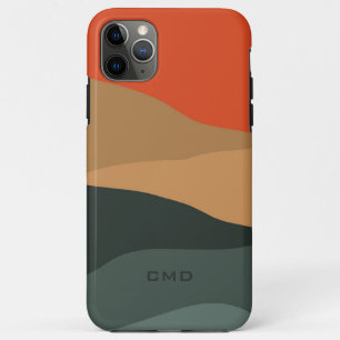 Abstracte kleurrijke organische strepen iPhone 11 pro max hoesje