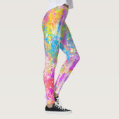 Abstracte kleurrijke overvloerbedekking leggings (Rechts)