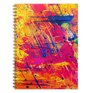 Abstracte kleurrijke plakband notitieboek