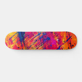 Abstracte kleurrijke plakband skateboard (Horizontaal)