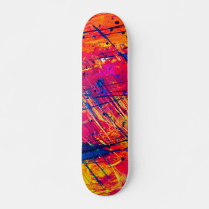 Abstracte kleurrijke plakband skateboard