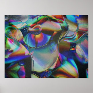 Abstracte Kleurrijke Reflecties Poster