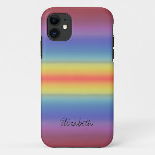 Abstracte kleurrijke regenboog iPhone 11 hoesje