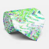 Abstracte  kleurrijke rode 2023 stropdas (Opgerold)