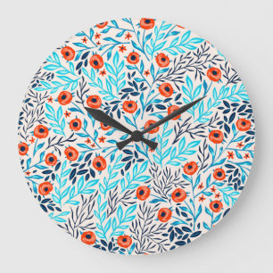 Abstracte Kleurrijke Rozen: Bloemen Grote Klok
