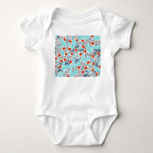 Abstracte Kleurrijke Rozen: Bloemen Romper