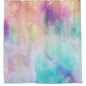 Abstracte kleurrijke ruimtenevel douchegordijn (Voorkant)