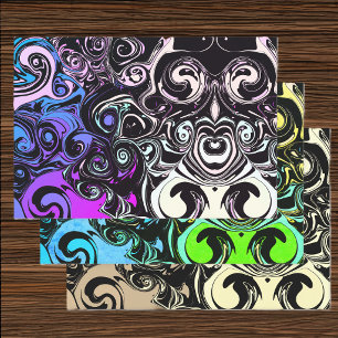Abstracte kleurrijke spiralen inpakpapier vel