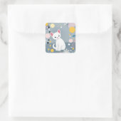 Abstracte kleurrijke Stickers (Tas)