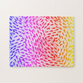 Abstracte kleurrijke stip legpuzzel (Horizontaal)