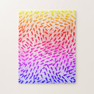 Abstracte kleurrijke stip legpuzzel