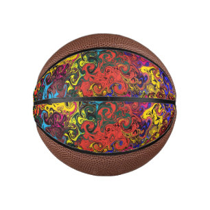Abstracte kleurrijke strijders / basketbal