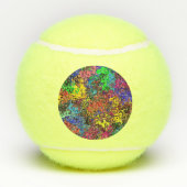 Abstracte kleurrijke strijders / dichter tennisballen (Achterkant)