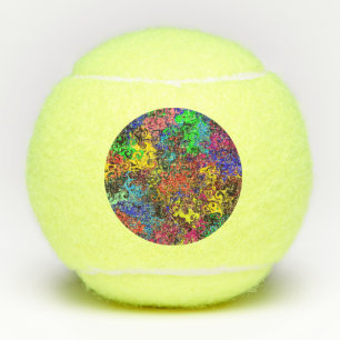 Abstracte kleurrijke strijders / dichter tennisballen