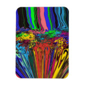 Abstracte kleurrijke strijders / fijngemaakt en ge magneet (Verticaal)