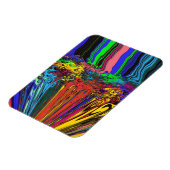 Abstracte kleurrijke strijders / fijngemaakt en ge magneet (Linkerzijde)