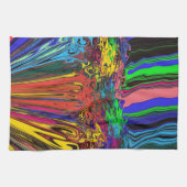 Abstracte kleurrijke strijders / fijngemaakt en ge theedoek (Horizontaal)