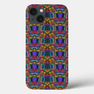 Abstracte kleurrijke strijders / fijngemaakt / hal iPhone 13 hoesje