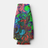 Abstracte kleurrijke strijders / flesjeskoeler (Voorkant)