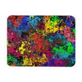 Abstracte kleurrijke strijders / magneet (Horizontaal)