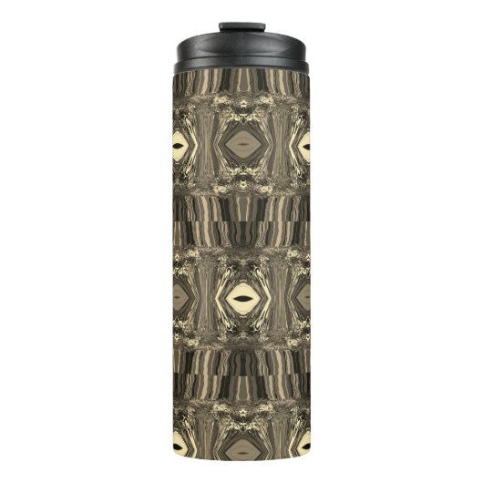 Abstracte kleurrijke strijders P & P Half Brick Se Thermosbeker (Voorkant)