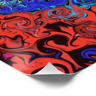 Abstracte kleurrijke strijders / perfect poster