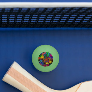 Abstracte kleurrijke strijders / pingpongballen