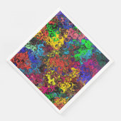 Abstracte kleurrijke strijders / servet (Hoek)