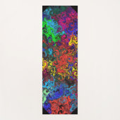 Abstracte kleurrijke strijders / yogamat (Voorkant)