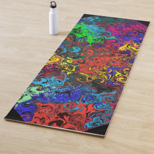 Abstracte kleurrijke strijders / yogamat