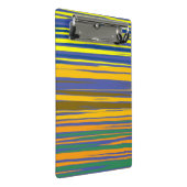 Abstracte kleurrijke strips mini klembord (Schuin)