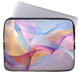 Abstracte Kleurrijke Stromende Lint Laptop Sleeve