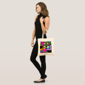 Abstracte kleurrijke tas (Voorkant (model))