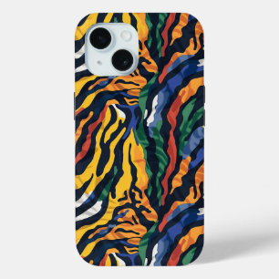 Abstracte kleurrijke tijgerstrepen