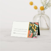 Abstracte, kleurrijke tropische botanische bruilof (Achterkant)