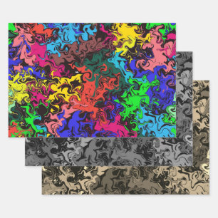 Abstracte kleurrijke tweekleurig / filters / inpakpapier vel