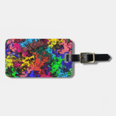 Abstracte kleurrijke tweeling / bagagelabel (Voorkant horizontaal)