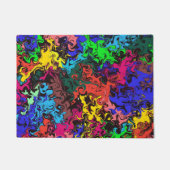 Abstracte kleurrijke tweeling / deurmat (Voorkant)